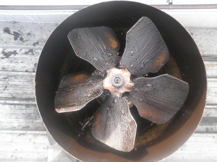 Commercial Kitchen Exhaust Fan - Before
